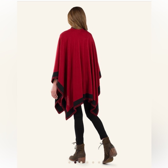 Patricia Nash Colorblock Short Shawl NWT - Picture 3 of 5